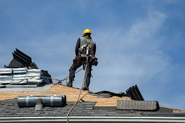 Professional Roofing technician working in North Yarmouth, ME